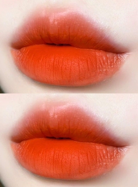 暖桔色橙色系列哑光口红持久不沾杯明亮元气少女滋润显白网红平价