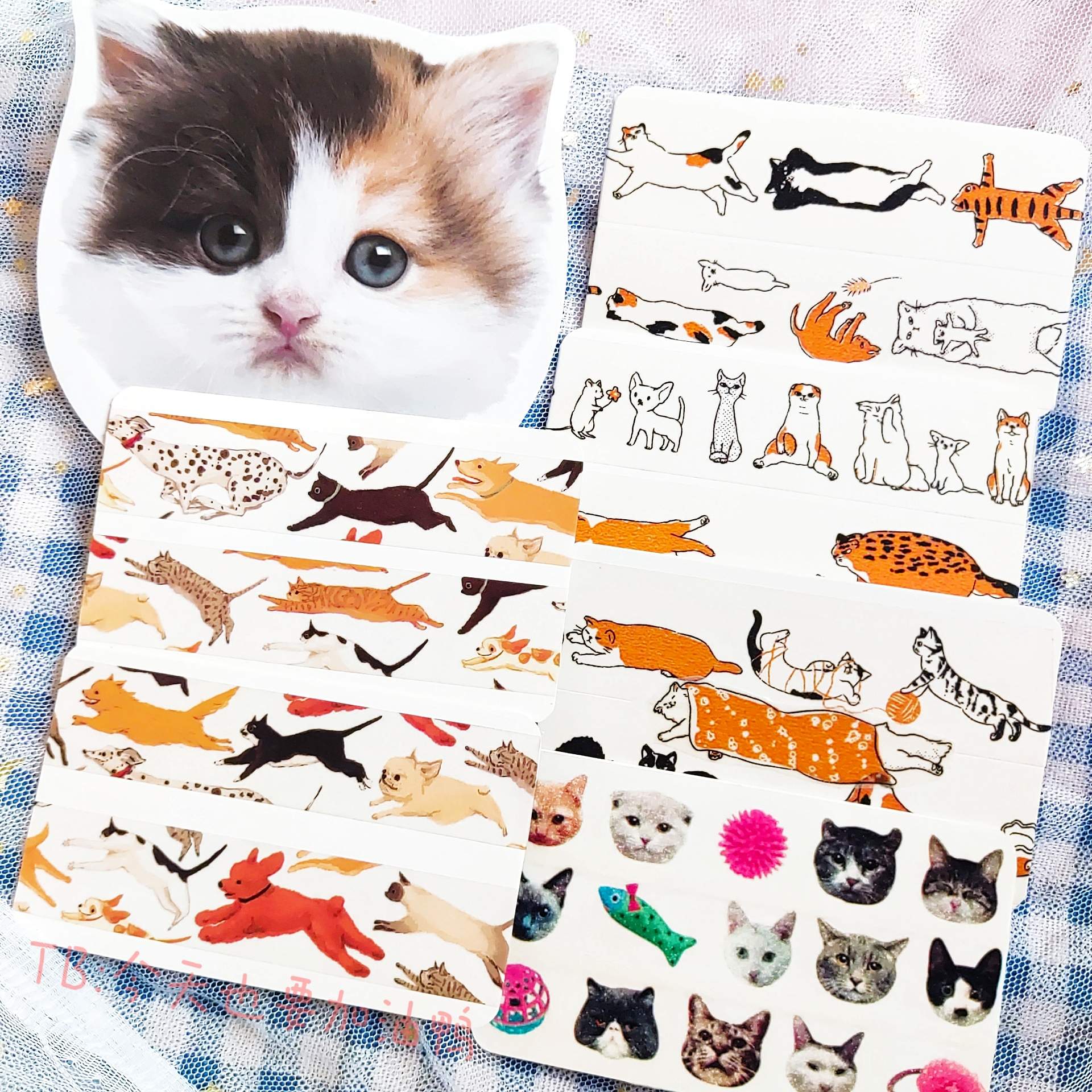 【分装】猫狗合集 日本marks猫咪如竹堂奔跑的狗和纸胶带便签合集图片