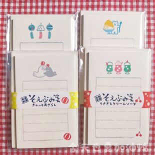 【分装】日本古川纸工夏季限定可爱动物刨冰苏打美浓和纸便签