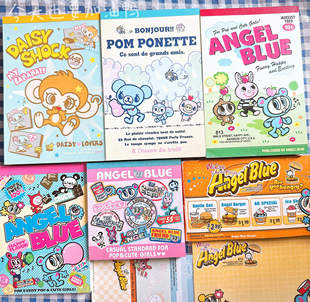 【分装】日本ANGEL BLUE可爱古早趣味中古便签 手帐素材纸