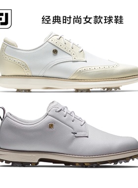FJ女士新款Premiere经典复古Footjoy高尔夫真皮球鞋防水时尚流苏