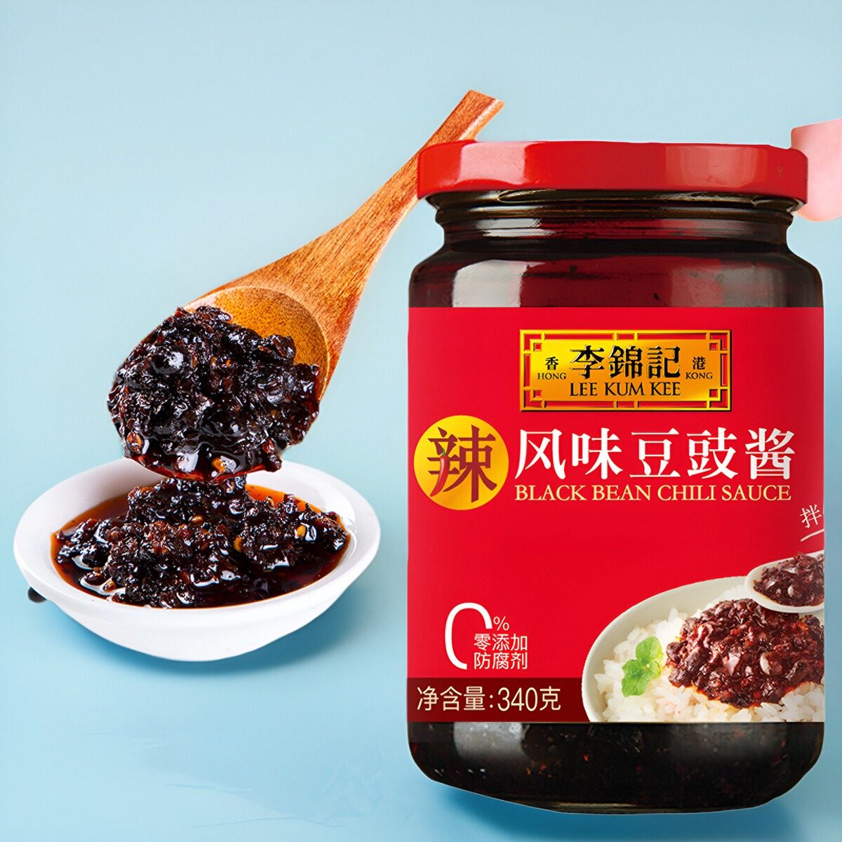 李锦记风味豆豉酱340克 火锅蘸料拌饭拌面炒菜烹饪鲜辣蘸酱,粮油调味/速食/干货/烘焙,酱类调料,淘宝优惠券,粉丝福利购,淘宝优惠卷