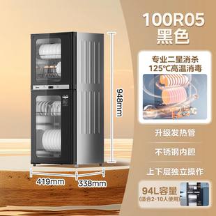 消毒大容量碗筷80R05 XC66家用小型立式 120R01 消毒柜100K03 美