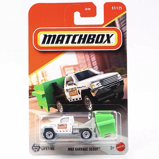 MATCHBOX火柴盒城市合金仿真小汽车模型玩具 SCOUT 垃圾车GARBAGE
