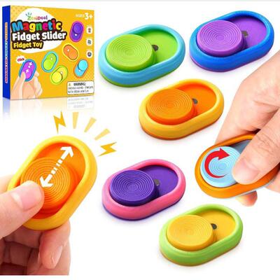 Sensory Magnetic Toys Textured Fidget Sliders Autism Claming