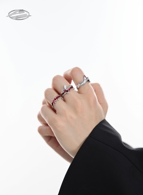 双层戒指ARGUEAE无性别朋克