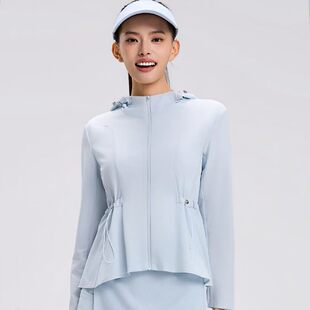 冰川时代防晒衣服女26C2532防紫外线2026新款 小蛮腰连帽外套 夏季