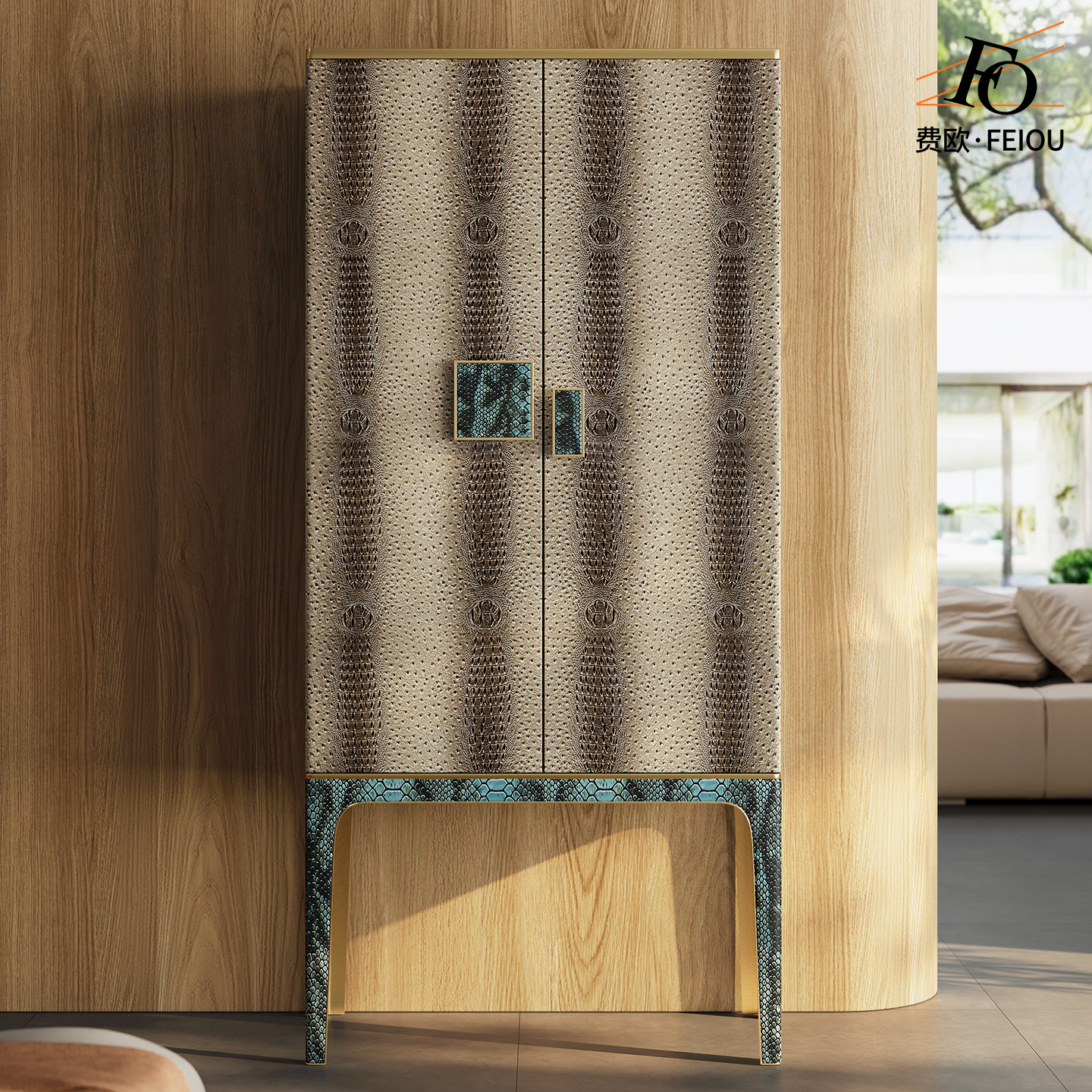 高级轻奢定制酒柜玄关柜