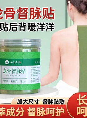 龙骨督脉贴艾灸贴颈椎腰背膝关节草本热敷龙脊贴加大加长全身通用