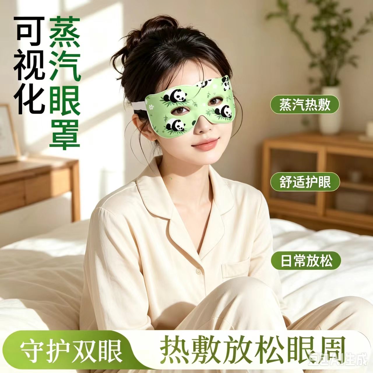 可视眼罩自发热眼罩蒸汽