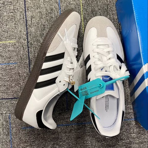 毒家APP防伪过验samba白色德训鞋