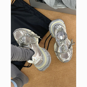 官方正品巴黎3XL老爹鞋男女款夏季新款复古做旧百搭厚底运动鞋潮