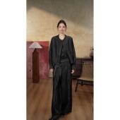 香云纱百搭休闲长袖 100%桑蚕丝气质新中式 外套206561 水墨丹青