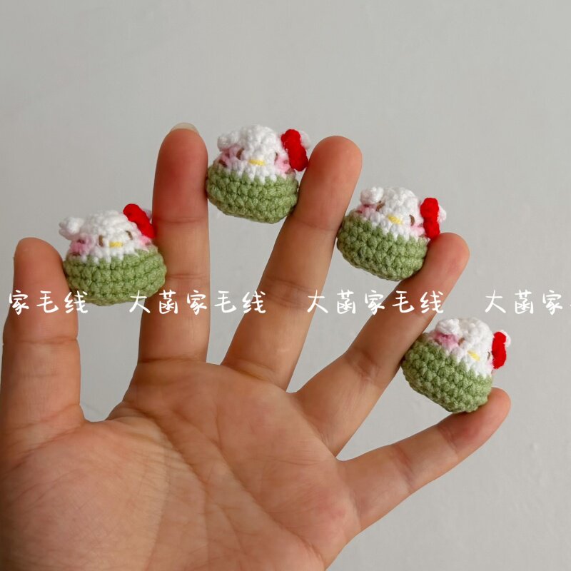 新手毛线编织端午节粽子材料图片