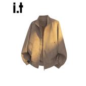 New 防风机能外套 秋冬季 Bcfauae NB覆古棒球服领麂皮夹克男款