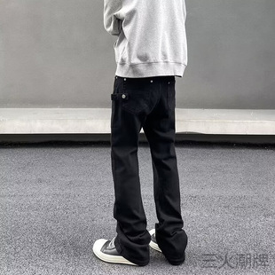 New Bcfauae NB显瘦高个子基础百搭cleanfit裤子男女直筒牛仔裤美