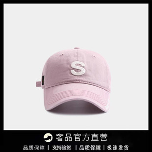 【国际奢品】MOOSE剪刀四季帽子刺绣棒球帽女软顶百搭显脸小男女