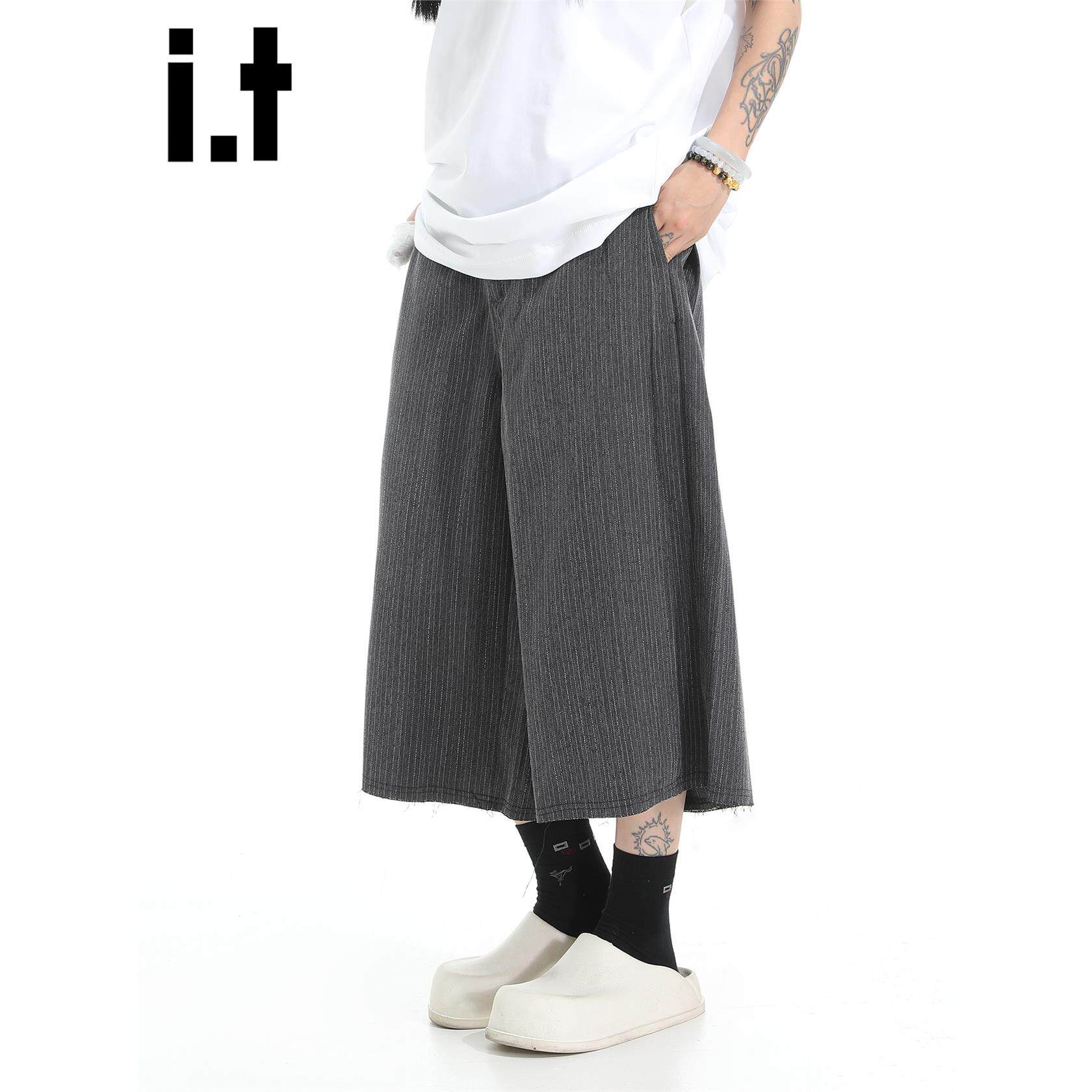 New Bcfauae NB美式西装裤七分阔腿裤男女款夏季宽松直青春活力风