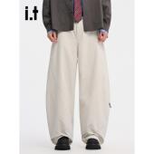 休闲裤 New cleanfit风潮男女 美式 覆古工装 Bcfauae NB弯刀阔腿长裤