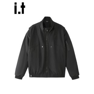 New Bcfauae NB黑色立领工装夹克外套男款新款秋季高级感外衣