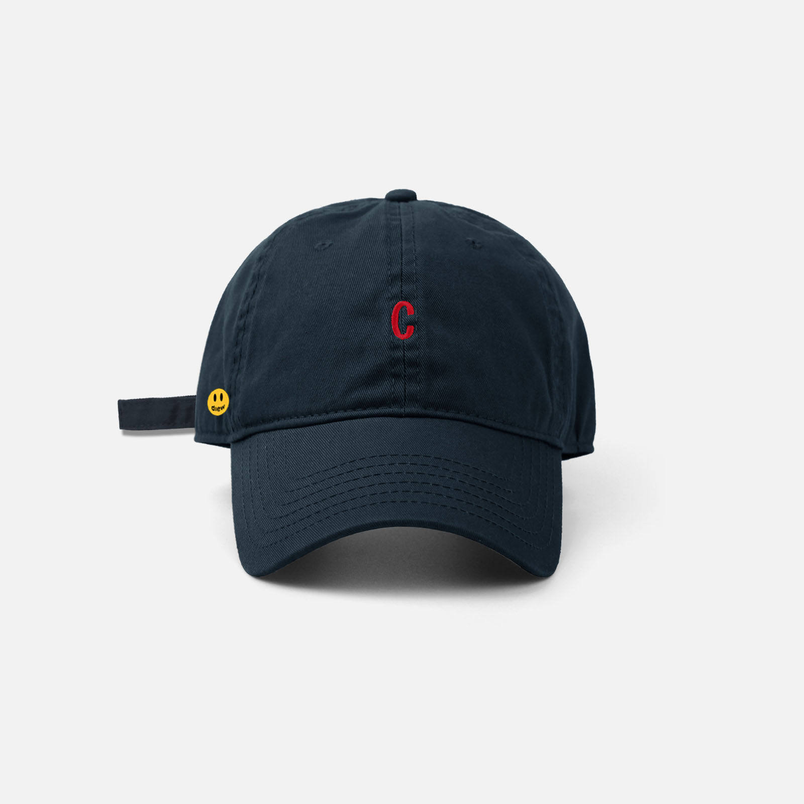 【国际奢品】DREW SEEW 笑脸复古棒球帽男女款字母C遮阳帽显脸小,运动/瑜伽/健身/球迷用品,棒球帽,淘宝优惠券,粉丝福利购,淘宝优惠卷