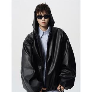 街头短款 New 美式 NB高级感机车皮夹克男士 PU皮衣服潮牌复 Bcfauae