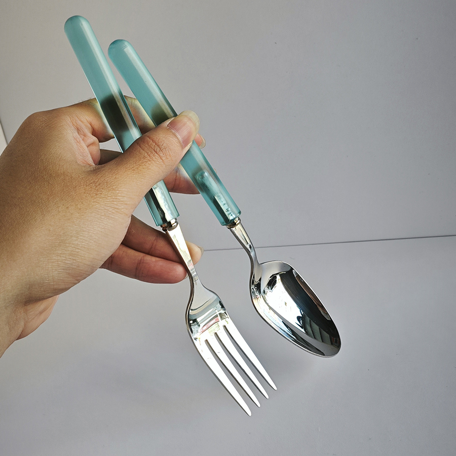 304不锈钢树脂西餐具套装高颜值