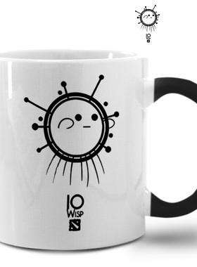 刀塔2游戏精灵守卫DOTA2艾欧IO小精灵Wisp变色杯马克杯陶瓷水杯子