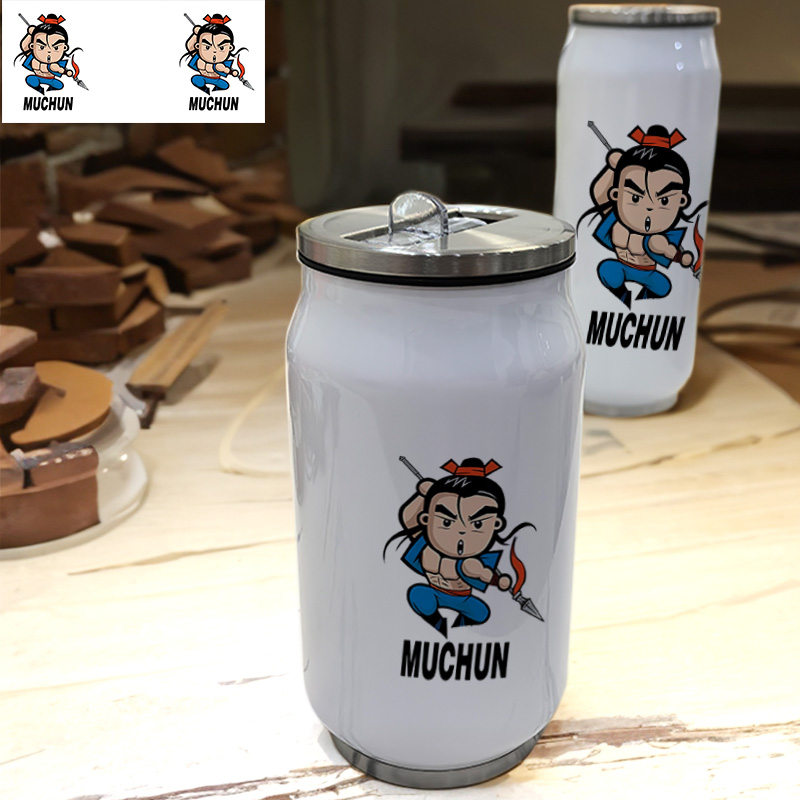 ins水浒传穆春林冲鲁智深梁山好汉中国风旅居运动304不锈钢保温杯