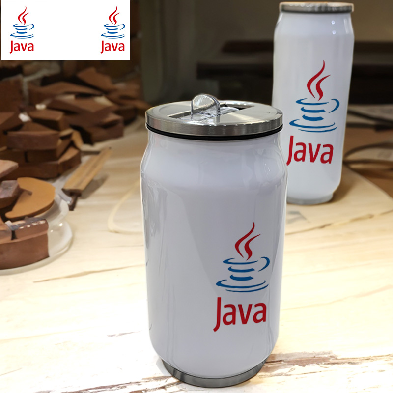 程序猿员JAVA IT编程易拉罐时尚印图定制照片定做304不锈钢保温杯