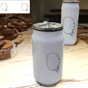 美剧汉尼拔 拔叔Clock 时钟欧式潮流可外带学生304不锈钢保温杯子