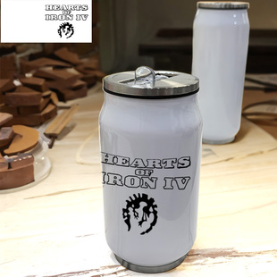 steam游戏钢铁雄心4男孩运动跑步便携式简约真空304不锈钢保温杯