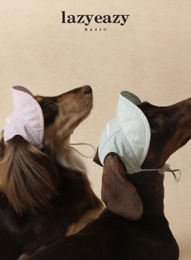 Lazyeazy宠物狗狗轻量化遮阳帽子轻薄防水可调节春秋露耳中小型犬