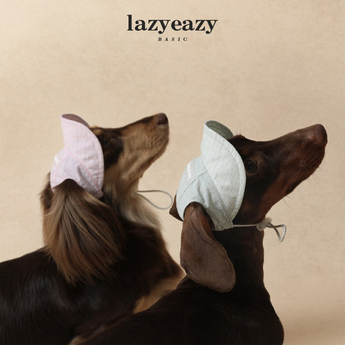 Lazyeazy宠物狗狗帽子轻量化遮阳帽子轻薄防水可调节春季露耳犬