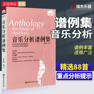 社 湖南文艺出版 谢福源音乐分析曲式 与作品分析课程谱例 音乐作品分析教材教程书 正版 音乐类研究生练习用谱例书籍 音乐分析谱例集