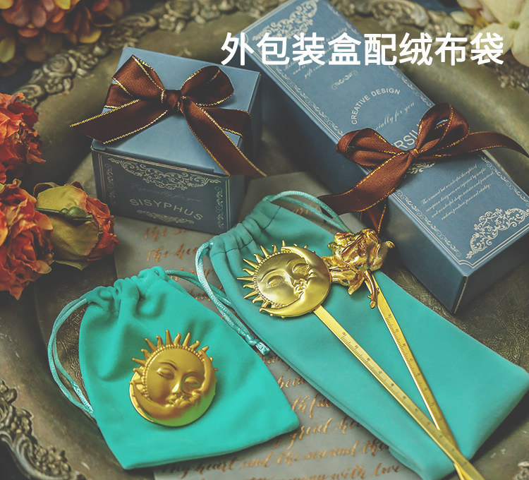 눈금자 클립 크리 에이 티브 북마크 복고풍 편지지 선물 금속 학생 눈금자 공예 눈금자 눈금자 선물 소품 포즈