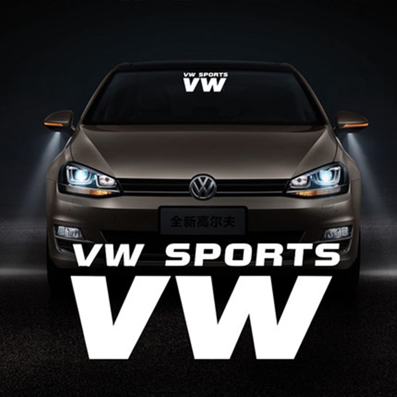 vw风挡玻璃车贴改装适用大众