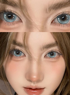 买一副送一副】美瞳半年抛水绿色混血cos亚裔隐形眼镜正品官网EJL