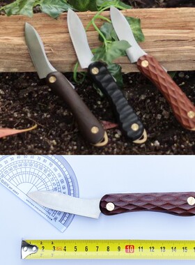 FEDECA 便携折刀 Yama  Naguri Ipe（不锈钢/银纸 3 号）户外露营