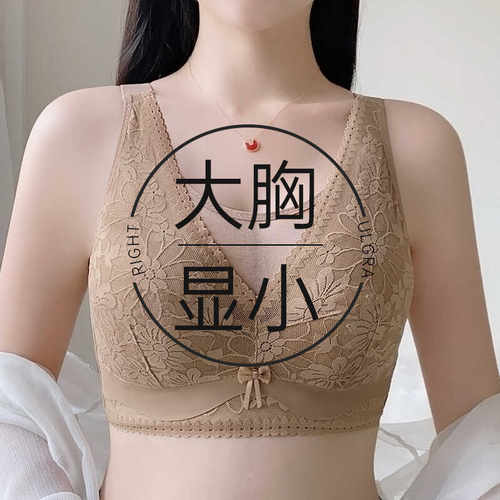 聚拢大码无钢圈内衣美背设计感