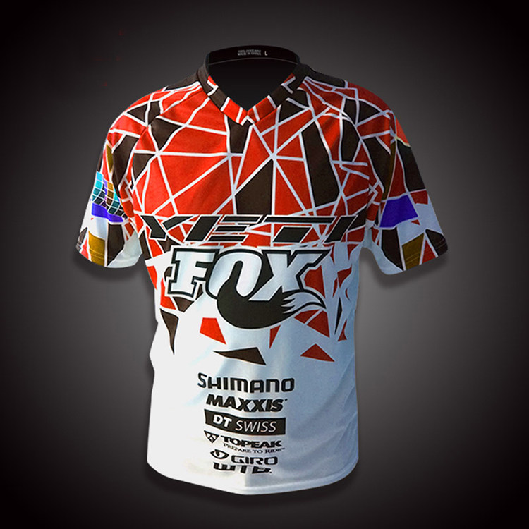 新款FOX速降服狐狸头山地自行车骑行服男 夏季越野摩托赛车服通用
