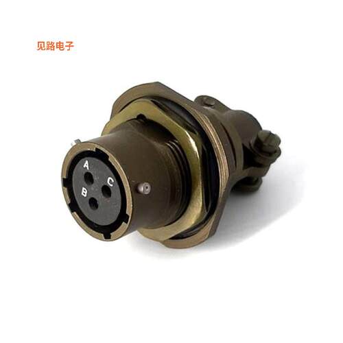 MSW07E12-3S-SR -[全新JAM NUT RECEPTACLE, WITH STRAIN]