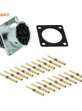 RT001619SNH-K -[全新CONN RCPT FMALE 19POS GOLD CRIMP]