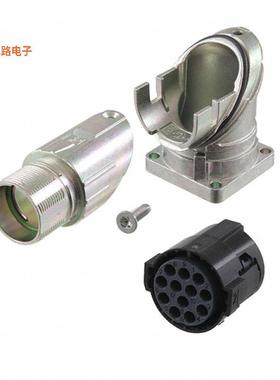 1628495 -原装[CONN RCPT HSG FML 12P PNL MNT RA插座外壳