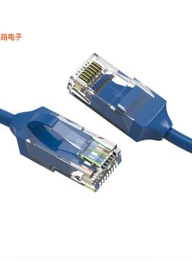 CM-100185BLBSTK -[全新4Ft Cat.6 28AWG Slim Ethernet Ne]