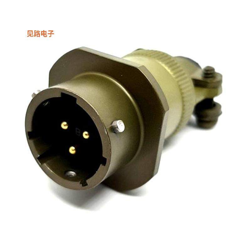 MSW01A12-3P -原装[CABLE MOUNT RECEPTACLE插座，公形引脚