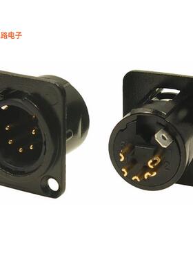 FC61955 -原装[XLR SKT MALE 5DCM/BM插座，公形引脚