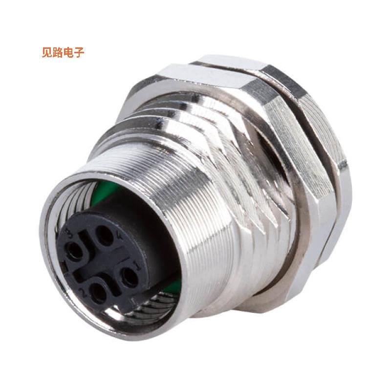 CDM1204-04D-FP-F9-67 -[全新M12 FEMALE PANEL MOUNT,PC