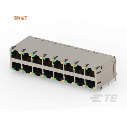 2496732-1 -[全新RJ45 W/MAGNET 2X8 10G LIGHT PIPE]