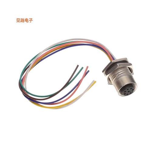 M12A-06PFFS-SF8C15 -[全新CONN RCPT FML 6P WIR LEAD 0.49']